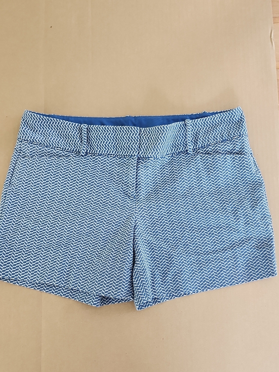 The Limited Pants - The Limited Blue and White Print Patterned Shorts